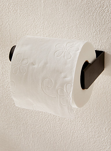 Steel toilet paper holder