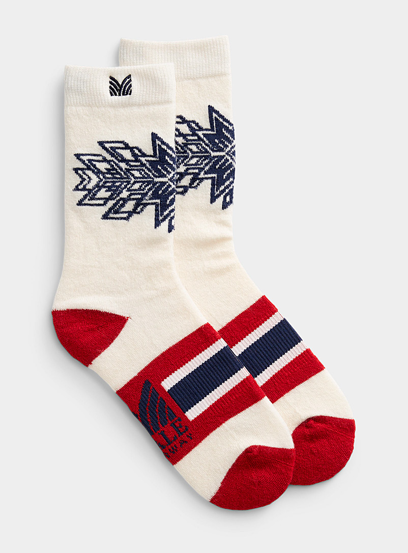 Dale of Norway White Spirit padded merino sock for women
