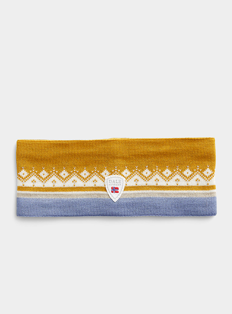 Dale of Norway Baby Blue Moritz pure wool headband for women
