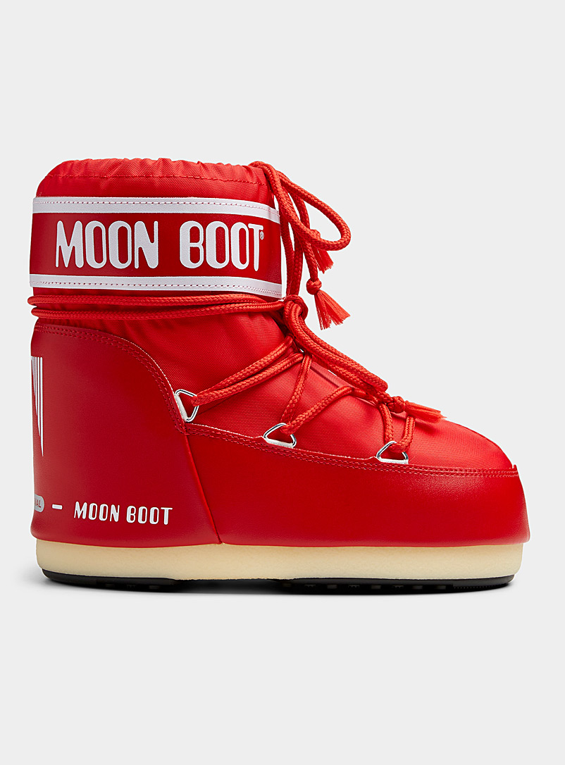 Moon Boot: La botte lunaire courte Icon Femme Rouge pour femme