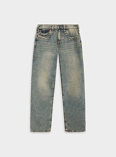 Le jean western d&eacute;lav&eacute; <b>Coupe relaxe droite</b>