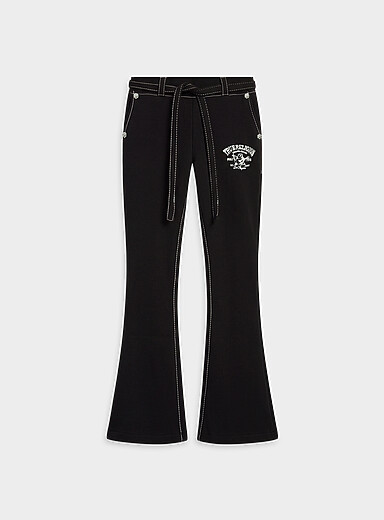 True Religion: Le pantalon coutures contrastantes Noir pour femme