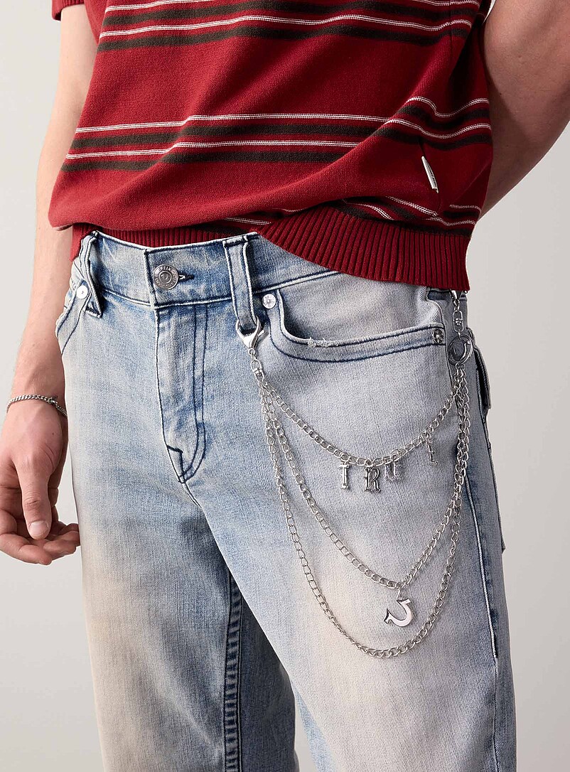 Faded flap-pocket jean Relaxed straight fit product image 2