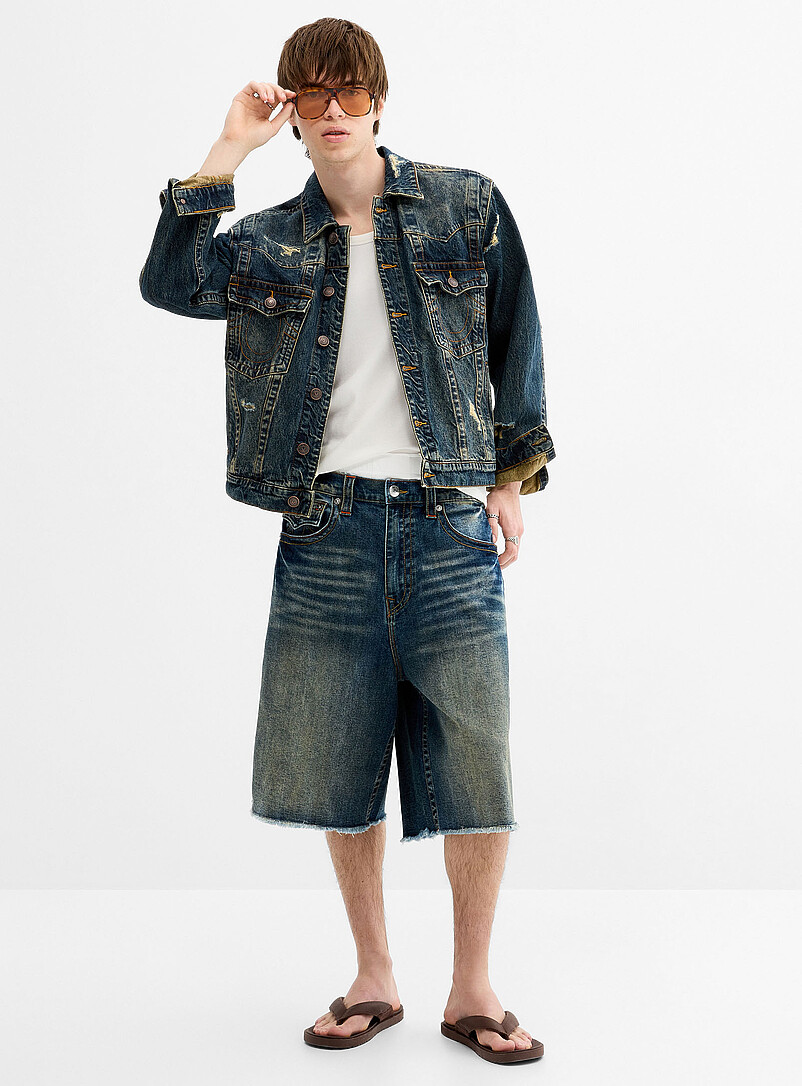 Dusty-indigo XL jort Baggy fit product image (primary)