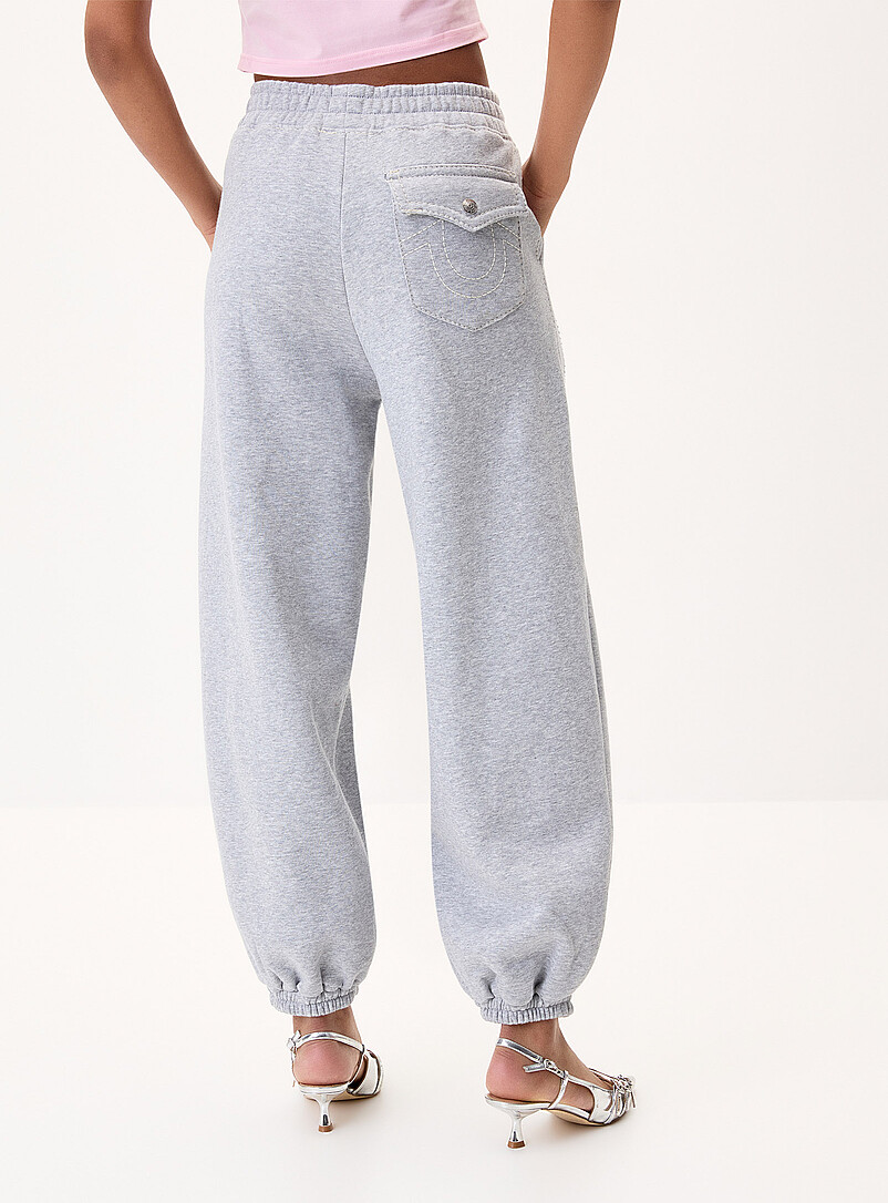 Rhinestone logo fleece jogger product image 3
