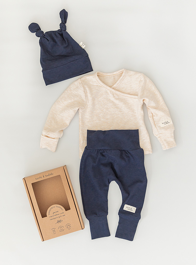 Konfo & Tralala Marine Blue Newborn baby gift set