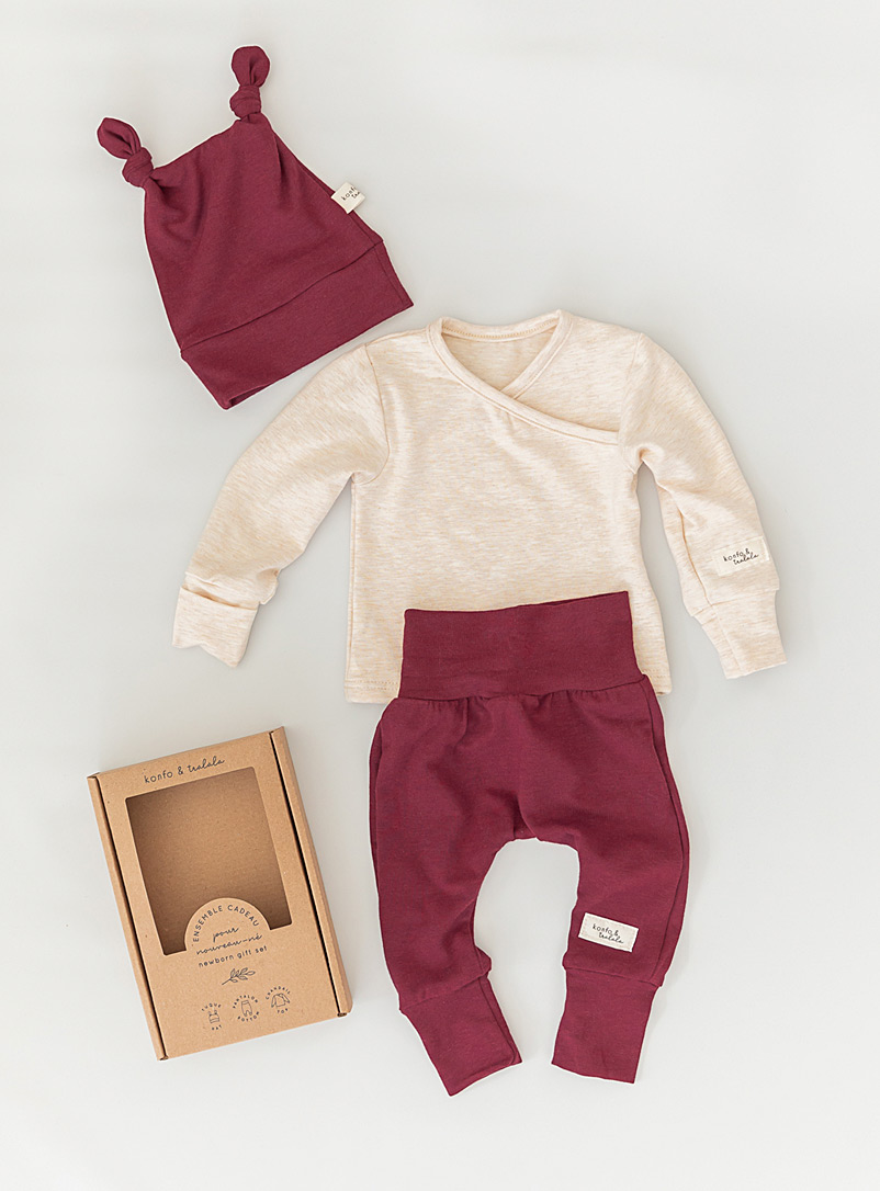 Konfo & Tralala Ruby Red Newborn baby gift set