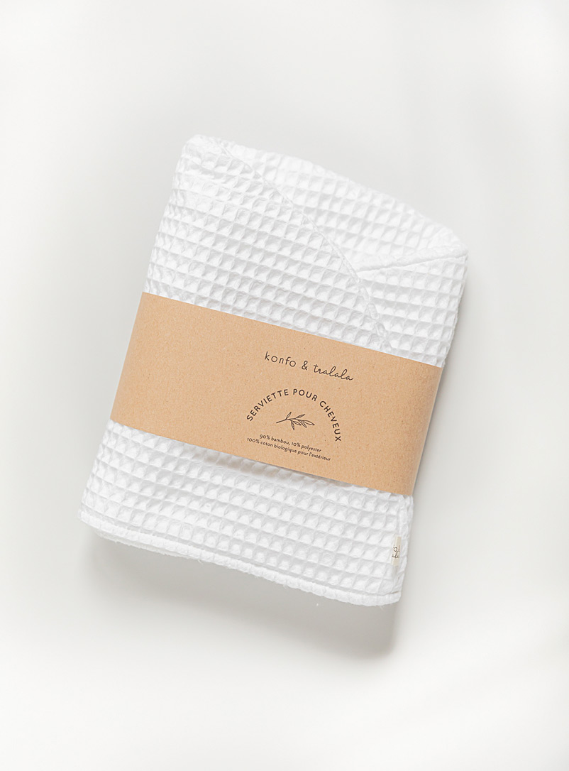 Konfo & Tralala White Ultra-absorbent hair towel