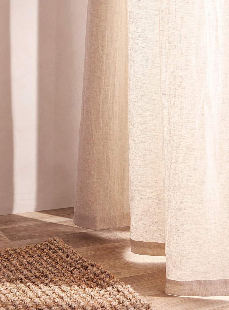 Simons Maison Ecru/Linen Touch of linen heathered curtain 130 x 220 cm