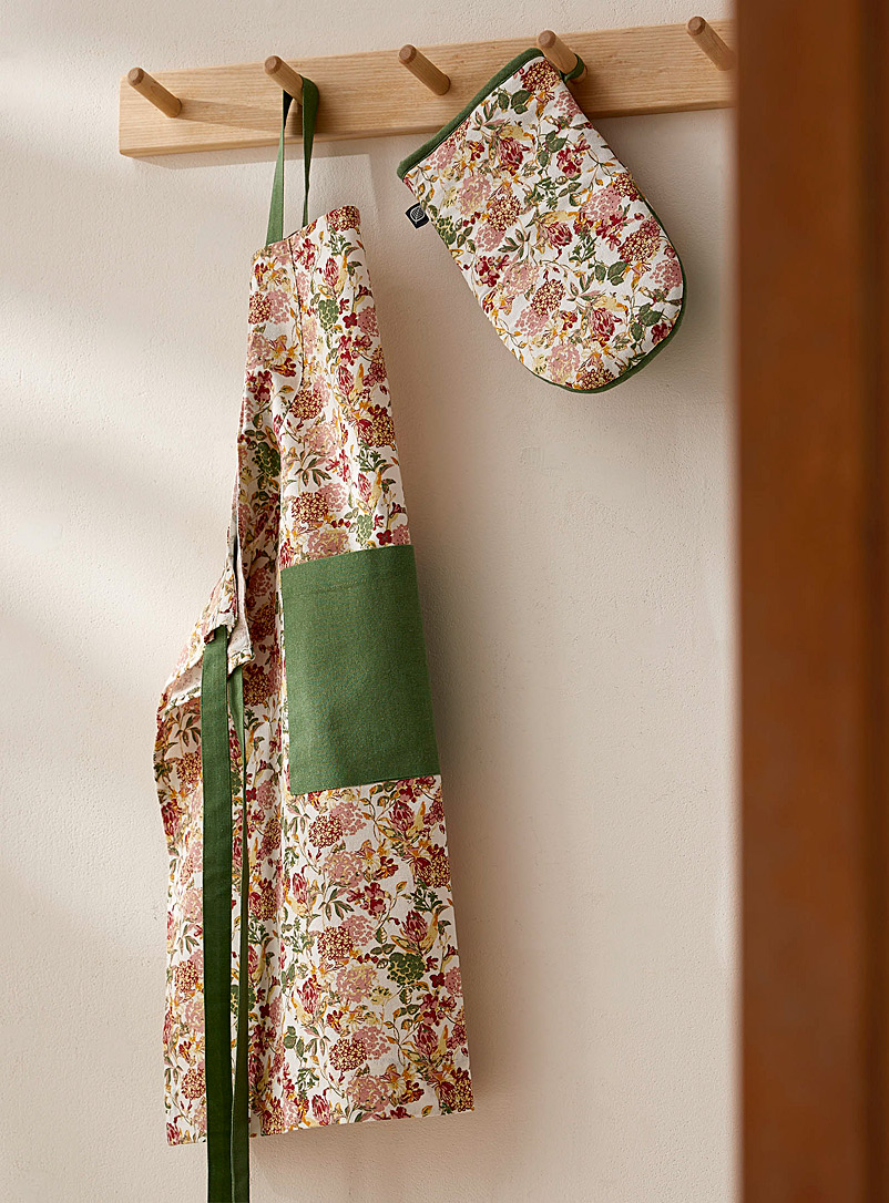 Simons Maison: Les accessoires fibres recyclées fleurs macro Écru à motifs