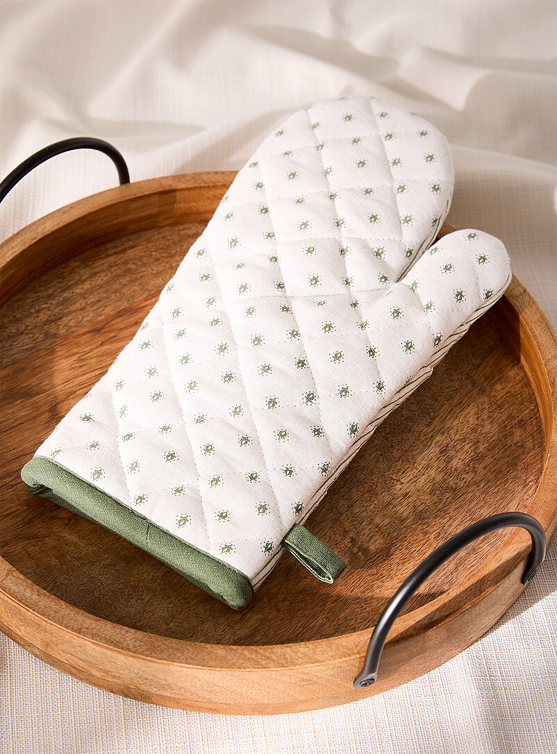 Simons Maison: La mitaine de four &agrave; motif Vert