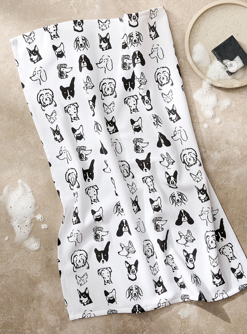 Drawn Dogs Tea Towel
