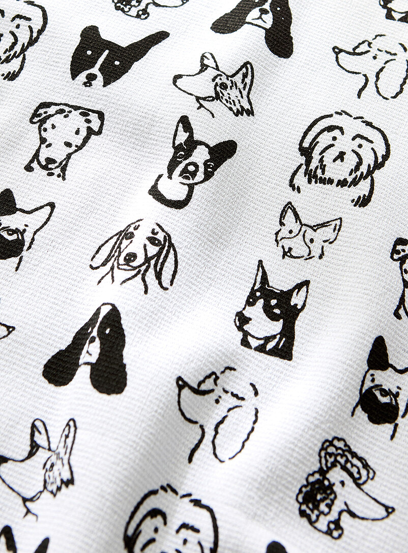 Drawn dogs tea towel product image 2
