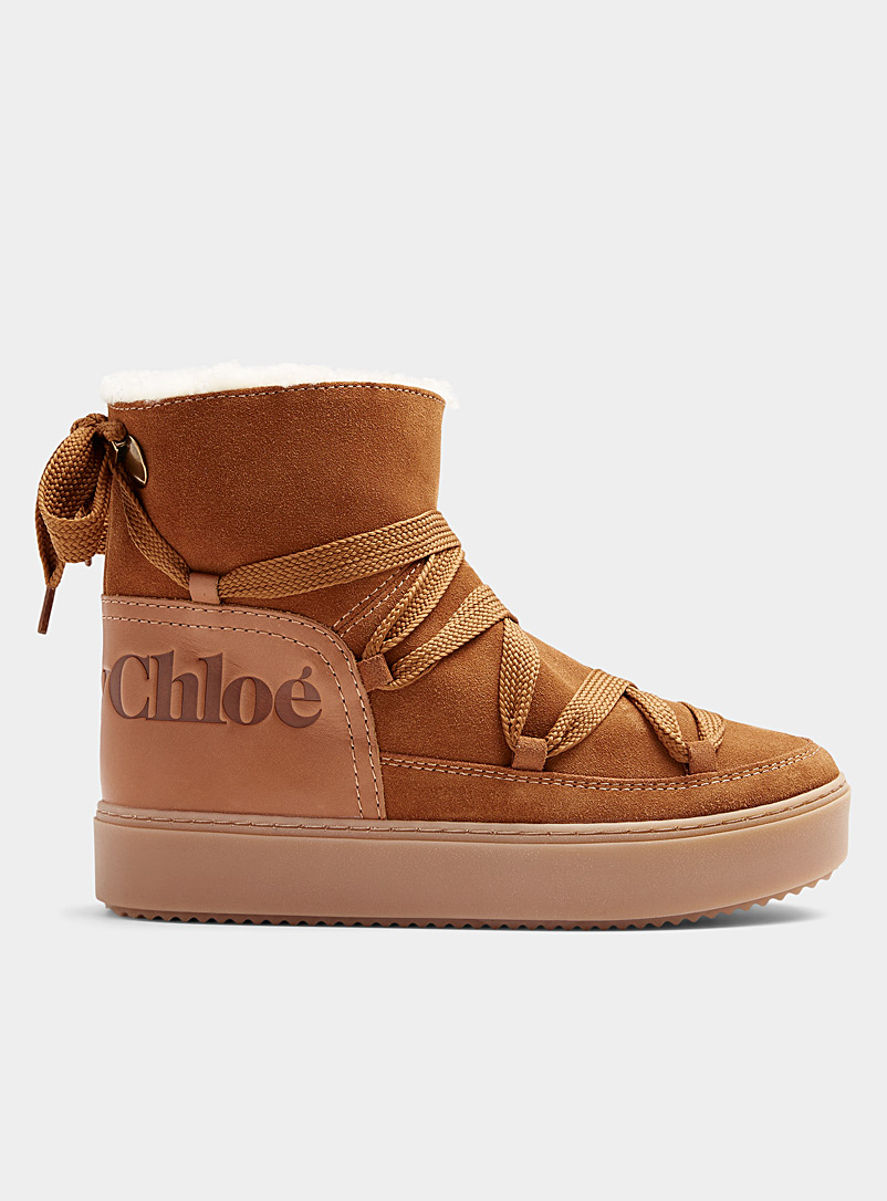 See by Chloé Fawn Charlee laced lunar boots Women for women