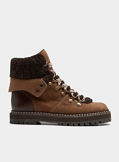 Eileen lace-up hiking boot Women | See by Chloé | Shop Women's Designer ...
