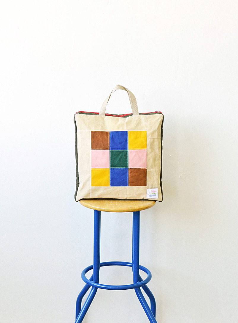 Never Ending Weekend Assorted Colourful checkered quilted backpack Fabrique 1840 exclusive