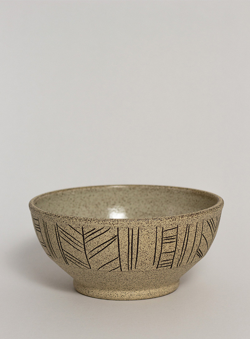 ABL céramique Sand Broken lines stoneware dinner bowl