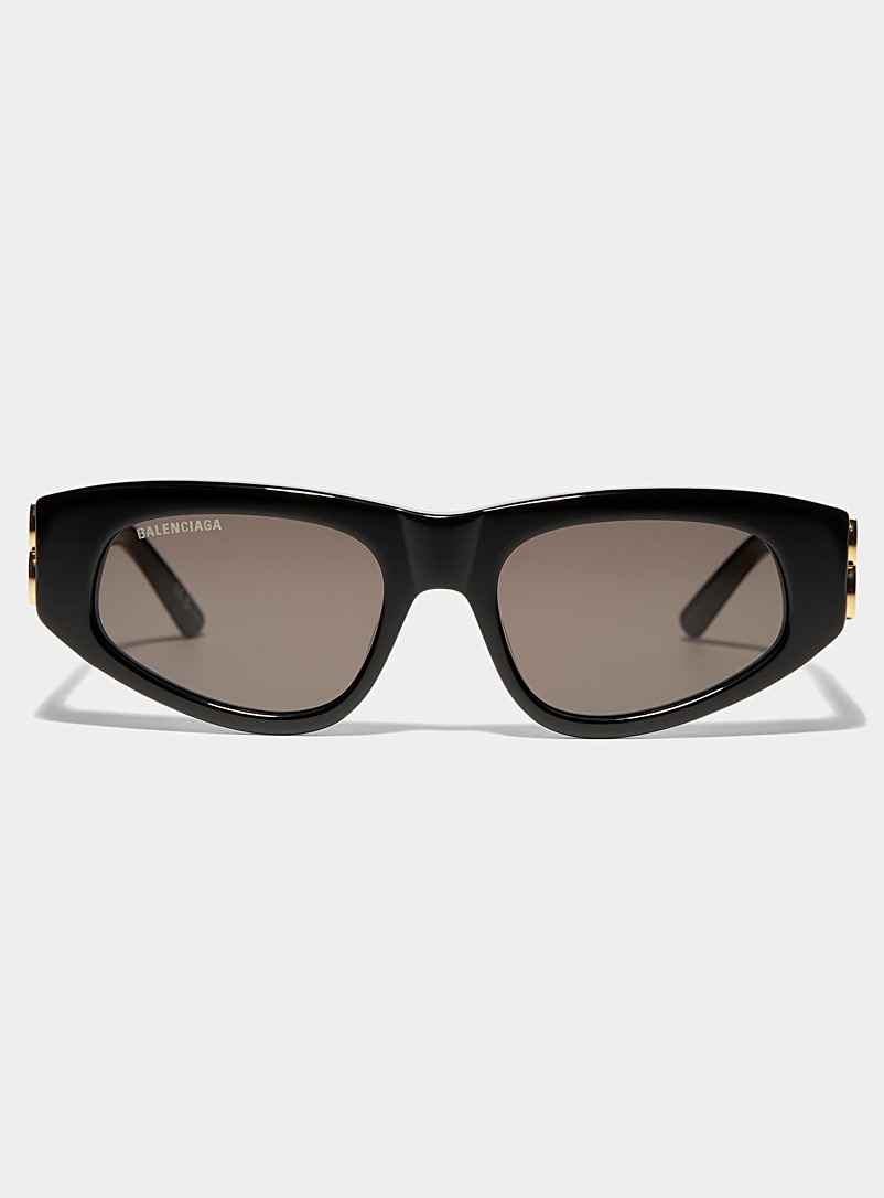 Balenciaga Black Golden "B" black sunglasses for men