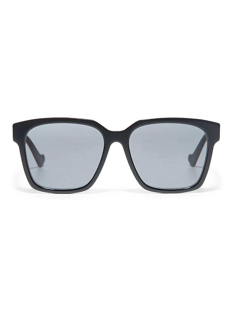 Gucci Black Black square sunglasses for men