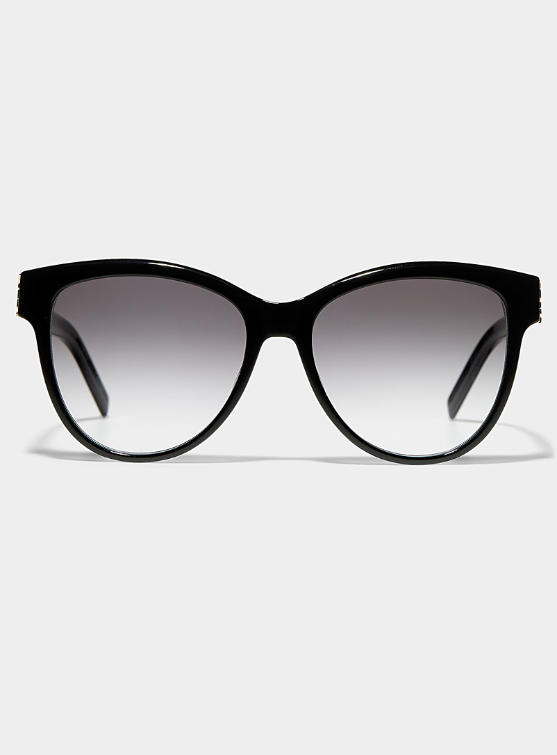 Saint Laurent: Les lunettes de soleil oeil de chat rondes Oxford pour femme