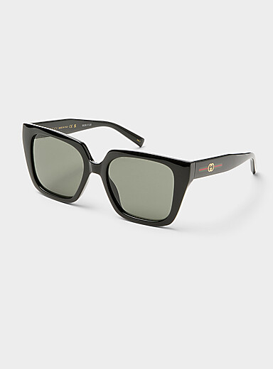 Signature stripes square sunglasses