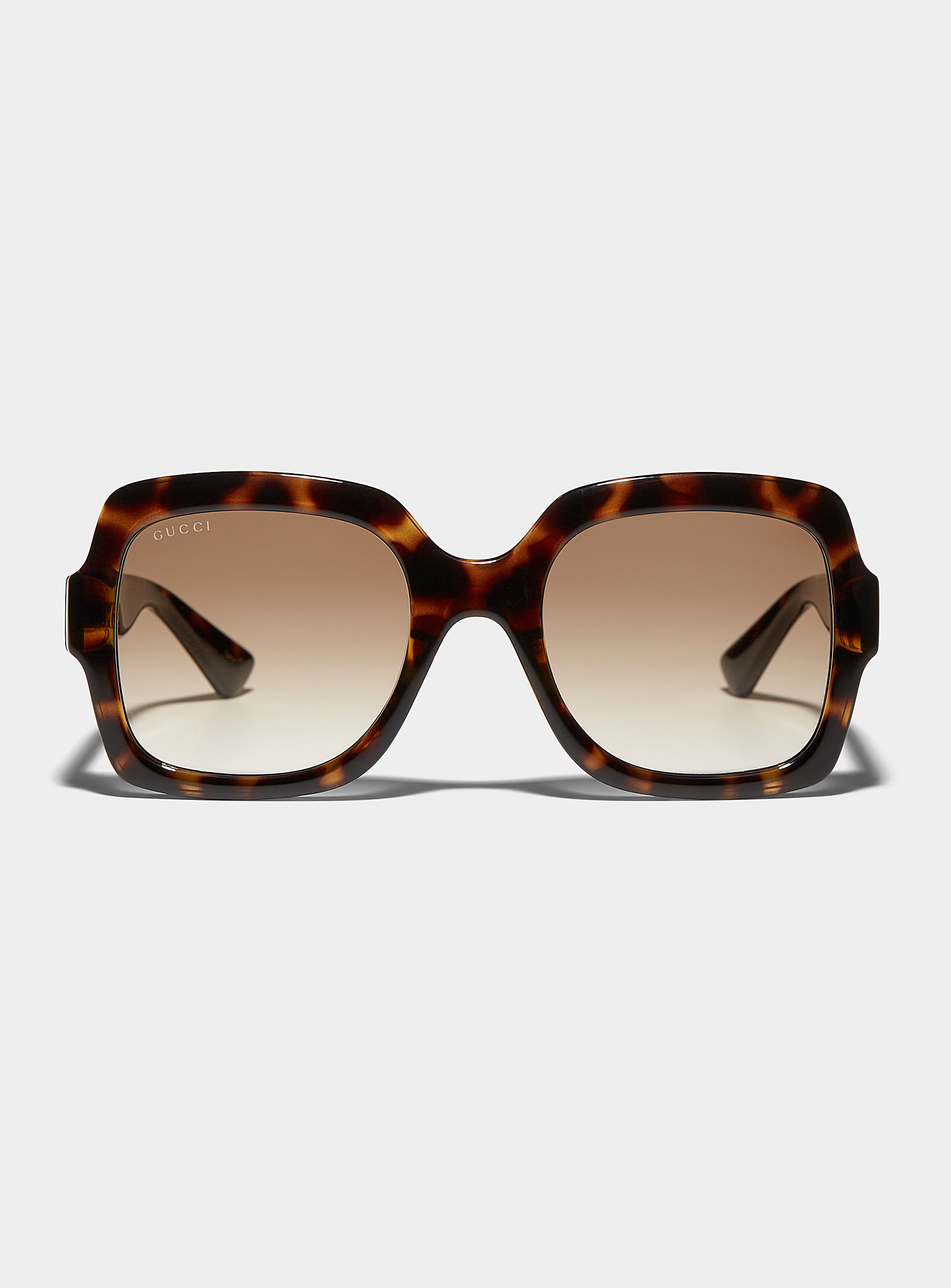 Gucci - Women's Gold-monogram square sunglasses