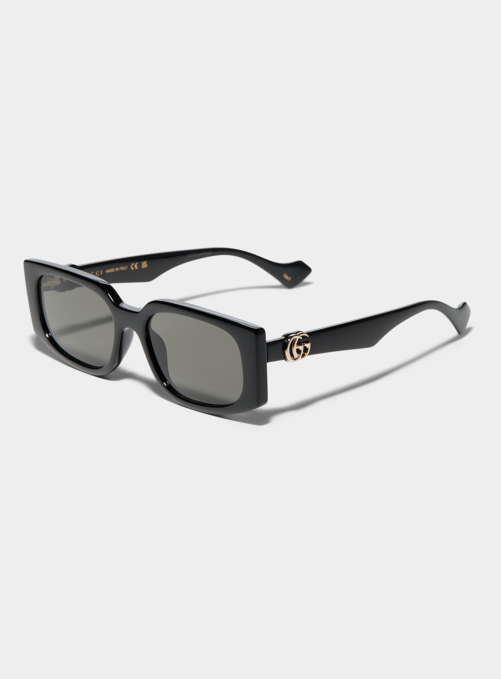 Gucci Designer Minimalist Sunglasses In Black