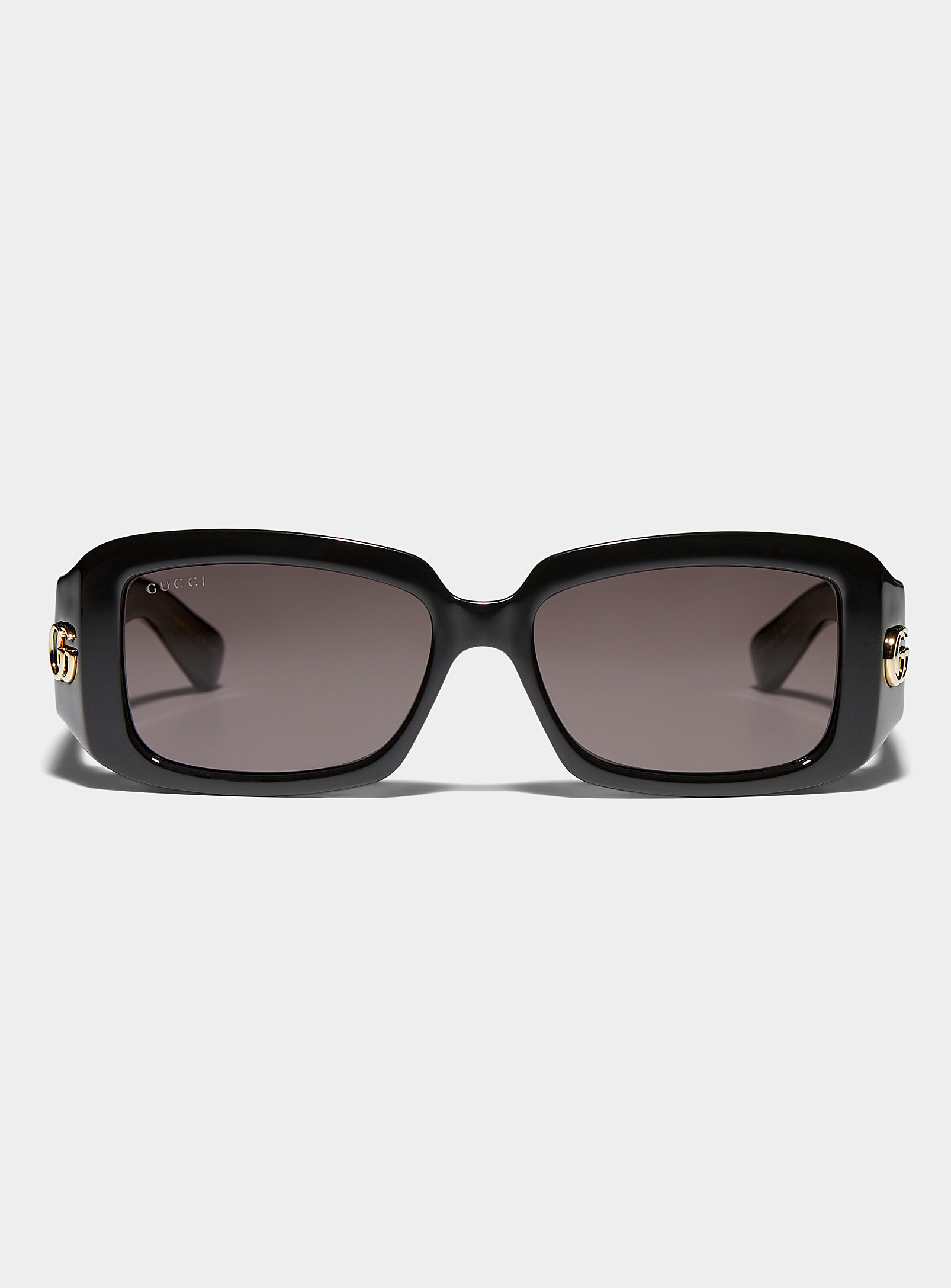 Gucci - Women's Massive temples rectangular sunglasses