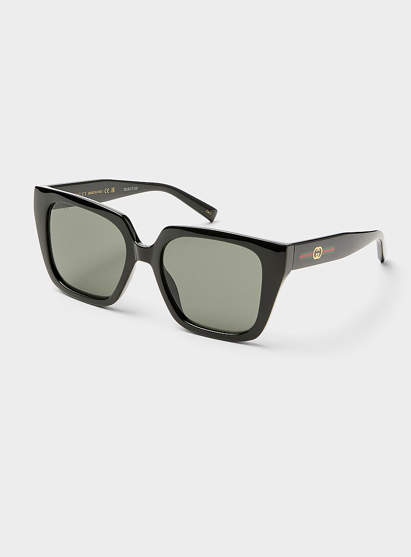 Signature stripes square sunglasses product image (primary)