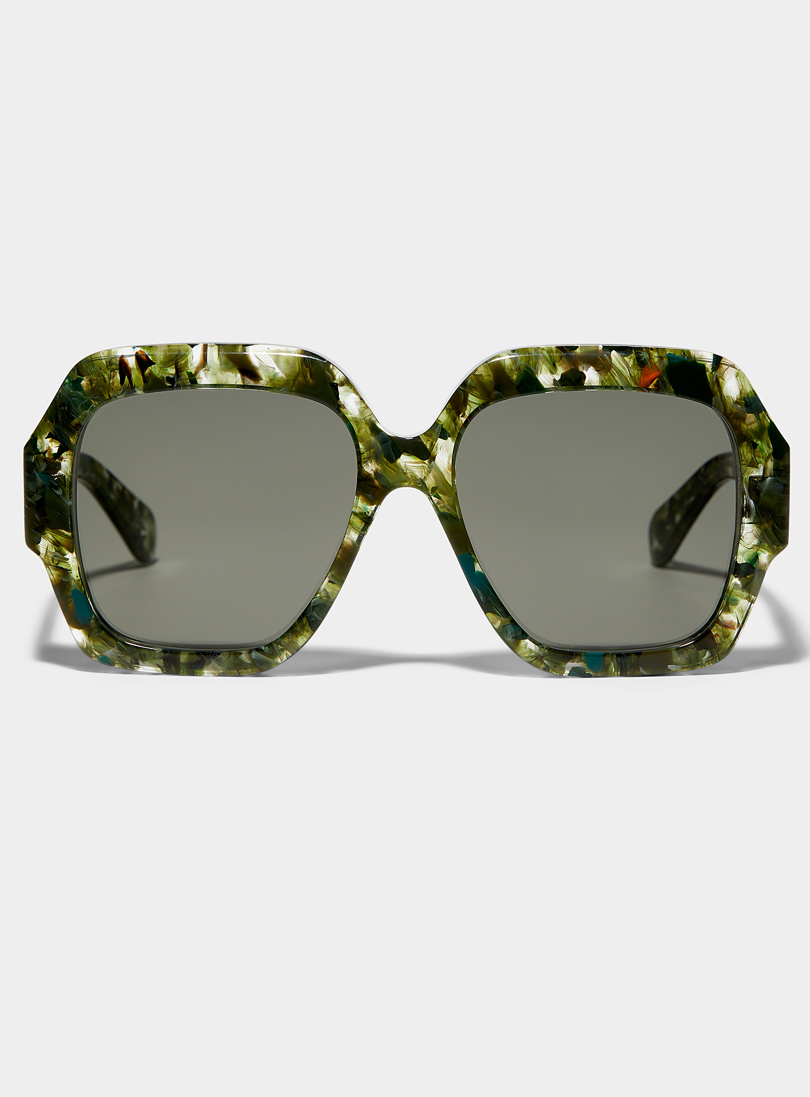 CHLOÉ RECYCLED ACETATE SQUARE SUNGLASSES