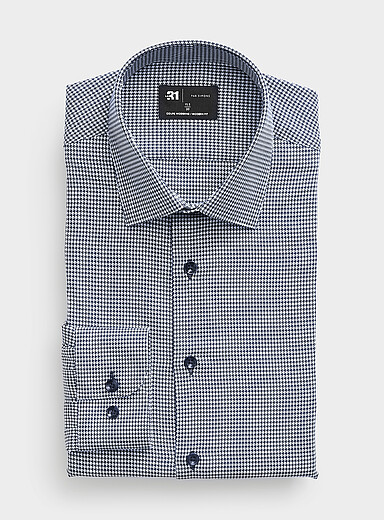 La chemise pied-de-poule <b>Coupe moderne</b>