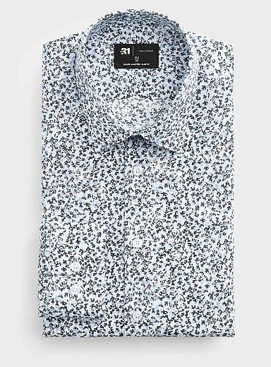 La chemise fleurs sauvages <b>Coupe ajust&eacute;e</b>