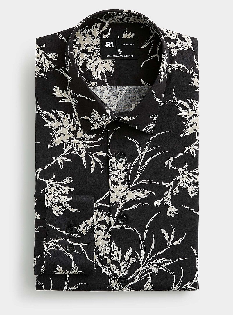 Floral silhouette shirt Comfort fit product image (primary)
