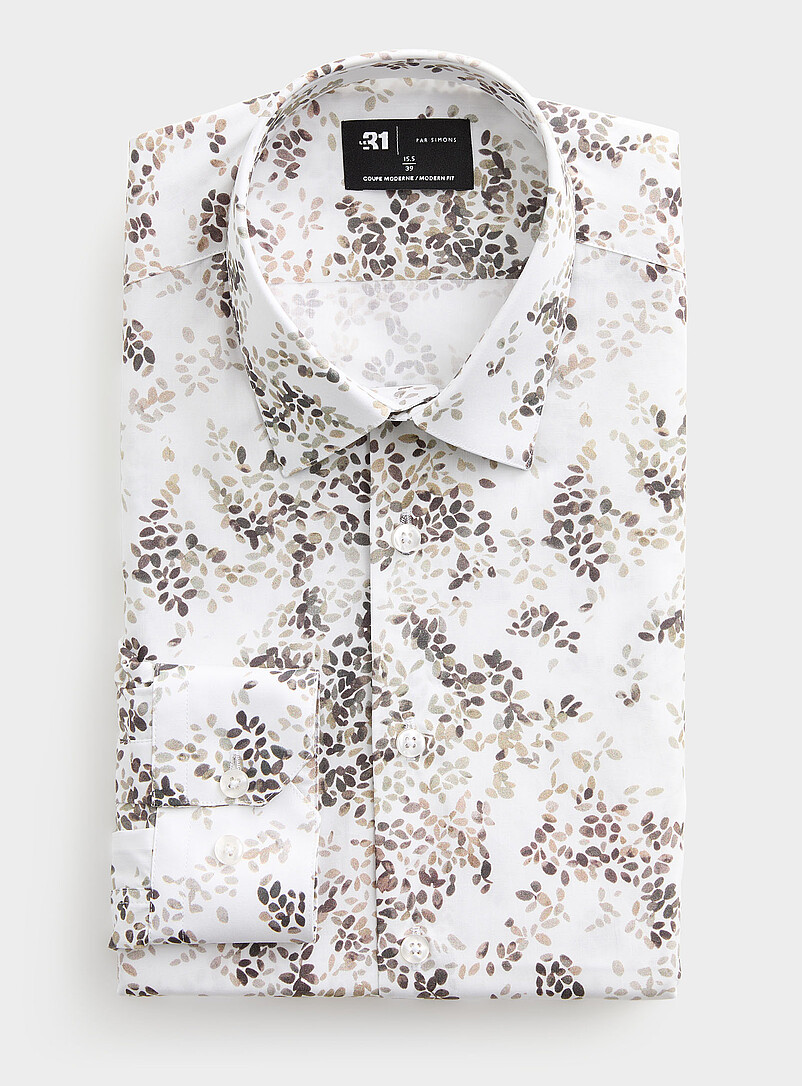 Painterly foliage shirt Modern fit product image (primary)