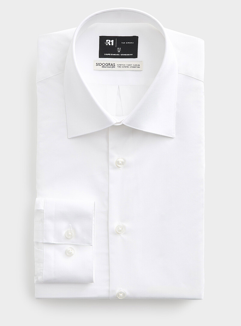 European fabric solid shirt Standard fit product image (primary)