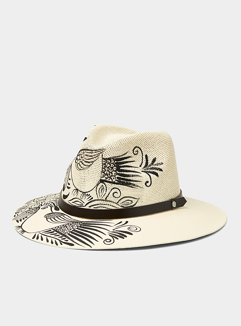 Foraging birds structured fedora 