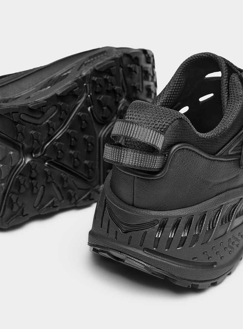 Hoka: Le sneaker cuir ajour&eacute; Stinson Breeze Femme Noir pour femme