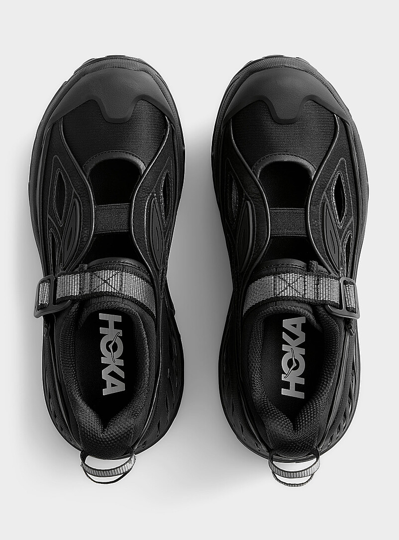 Hoka: Le sneaker cuir ajour&eacute; Stinson Breeze Femme Noir pour femme