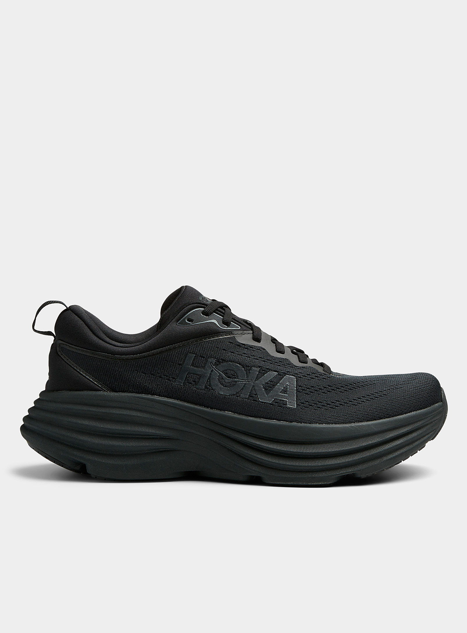 Shop Hoka Bondi 8 Sneakers Men In Black