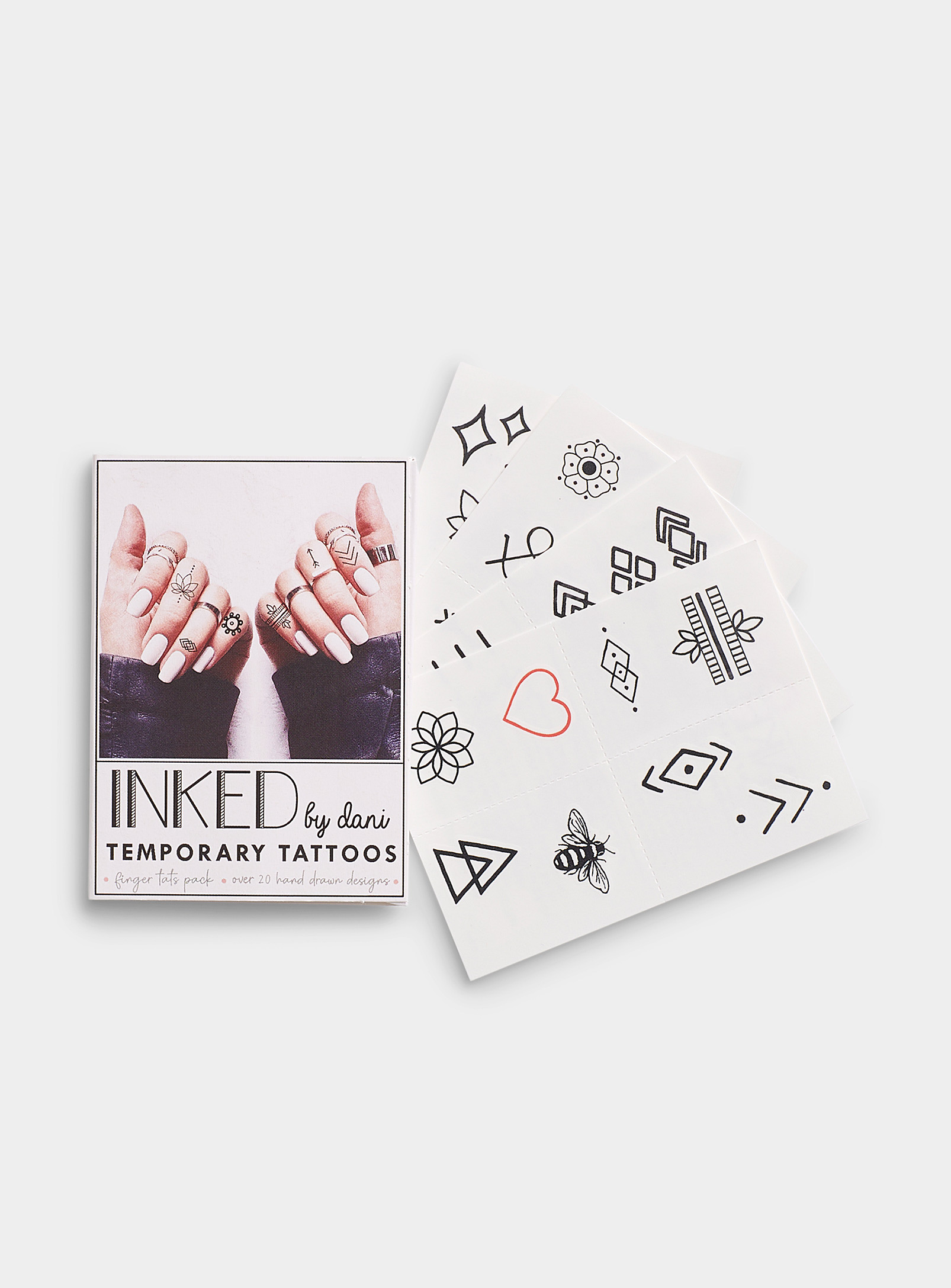 Inked By Dani Stylish Temporary Tattoos In Patterned Grey