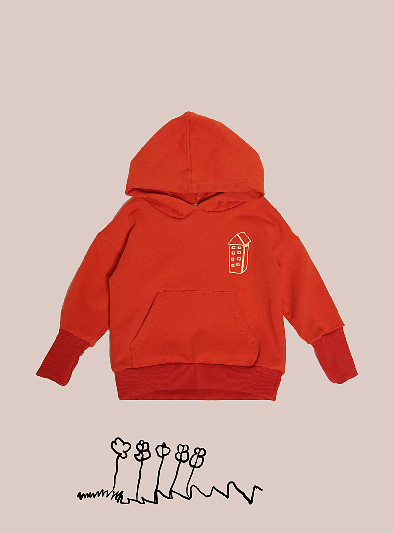 Blass boutique Red Dans ma maison grow-with-me hoodie Kids