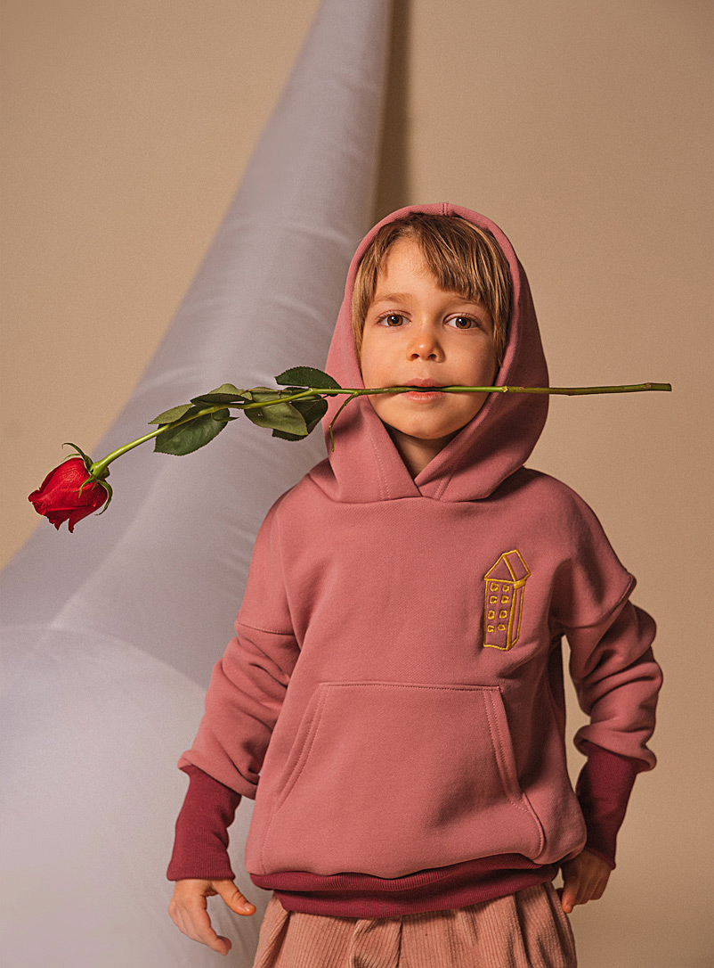 Blass boutique Pink Dans ma maison grow-with-me hoodie Kids