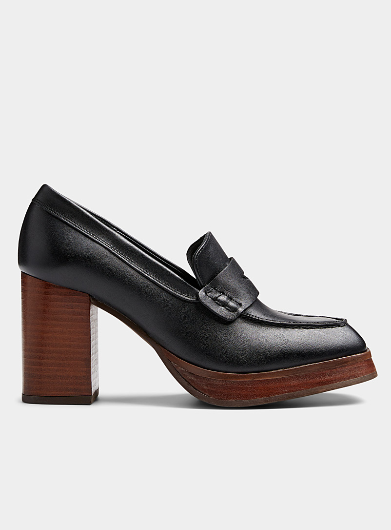 Alohas Black Busy heeled penny loafers Women for women