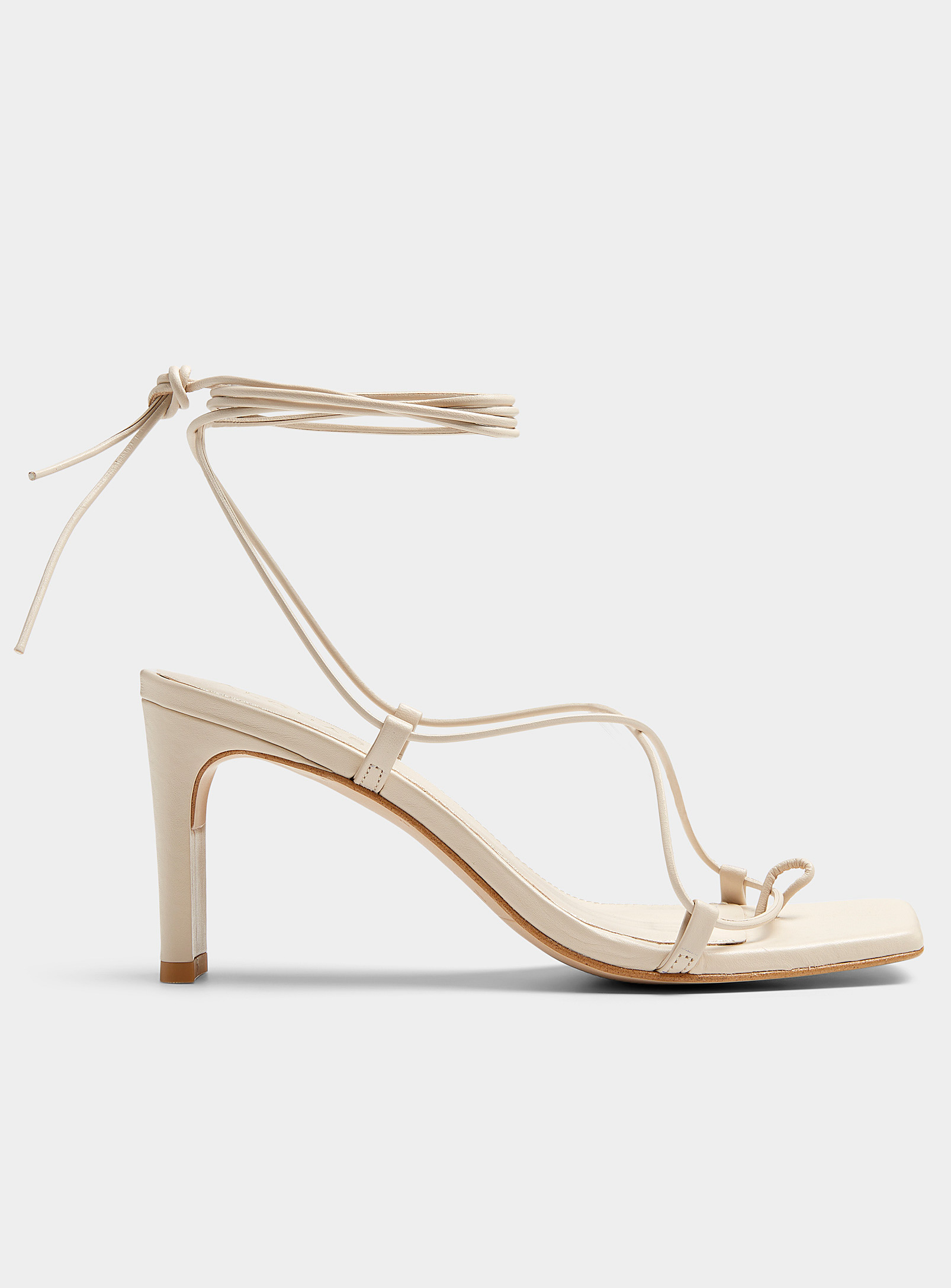 Alohas Bellini Heeled Laced Sandals Women In White