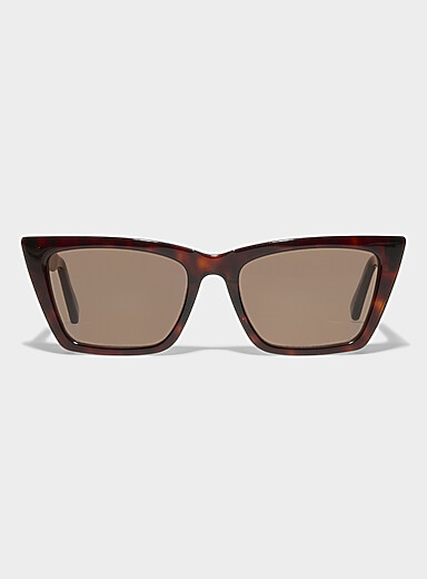 Les lunettes de soleil rectangulaires &eacute;tir&eacute;es polaris&eacute;es Zoe