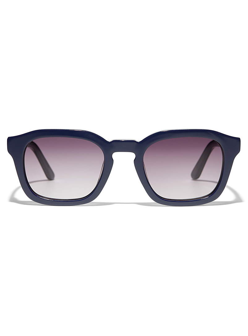French Kiwis Blue Oscar square sunglasses for men