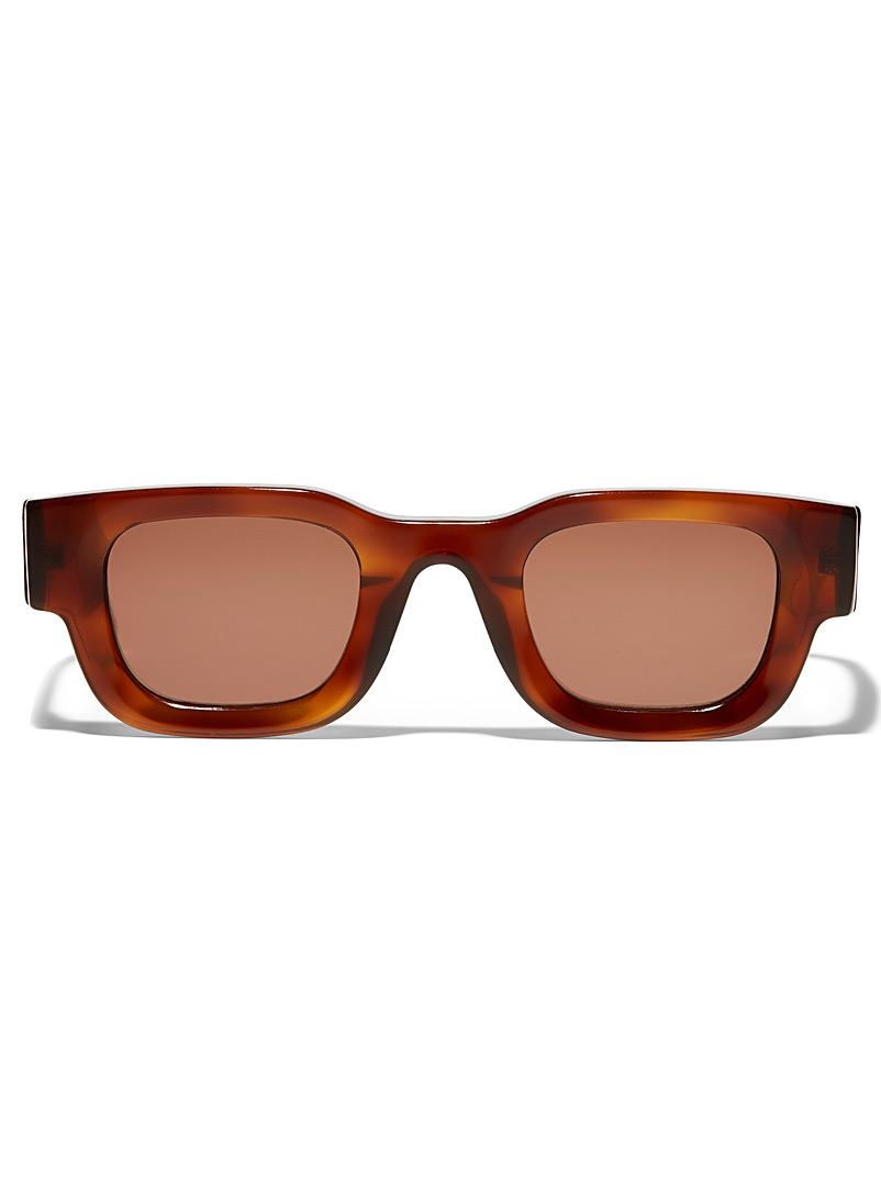 French Kiwis Brown Valentin rectangular sunglasses for men