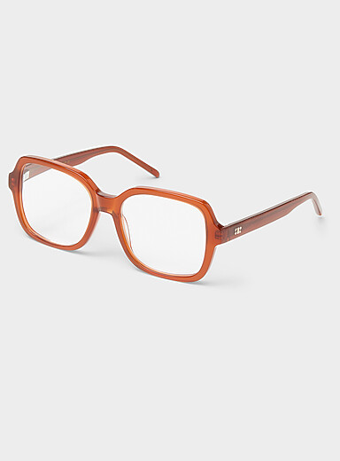 Ella oversized square reading glasses