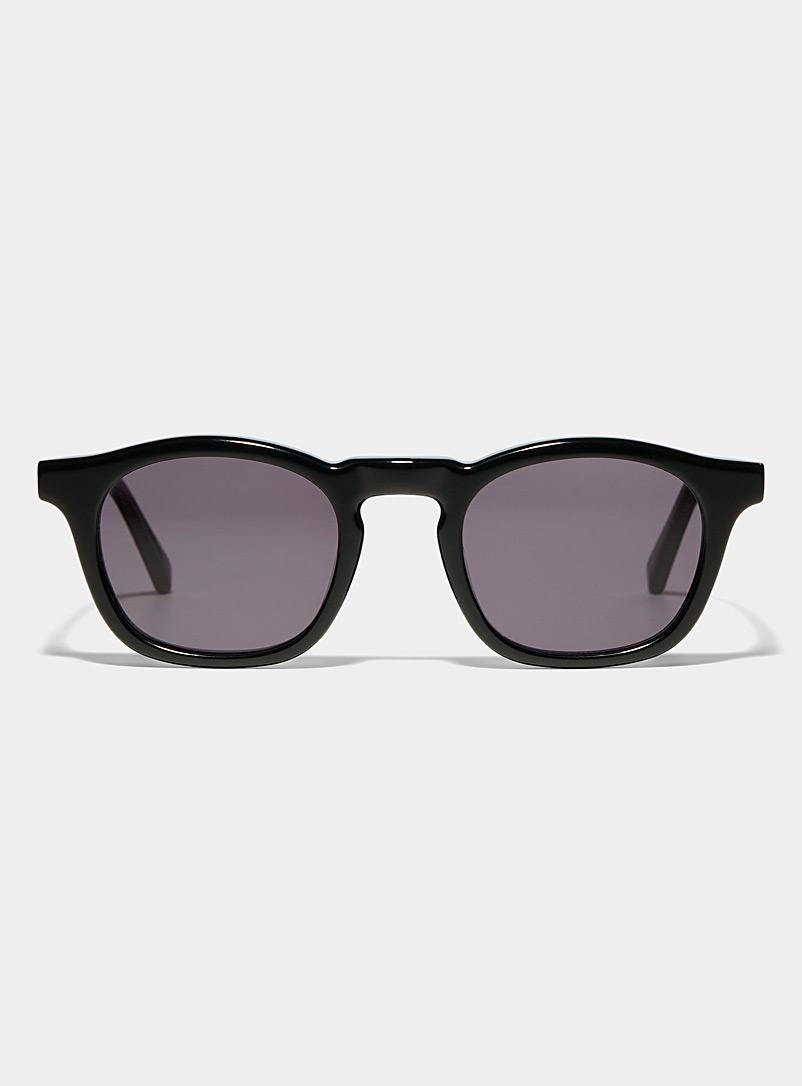 French Kiwis Black Thomas round sunglasses for men