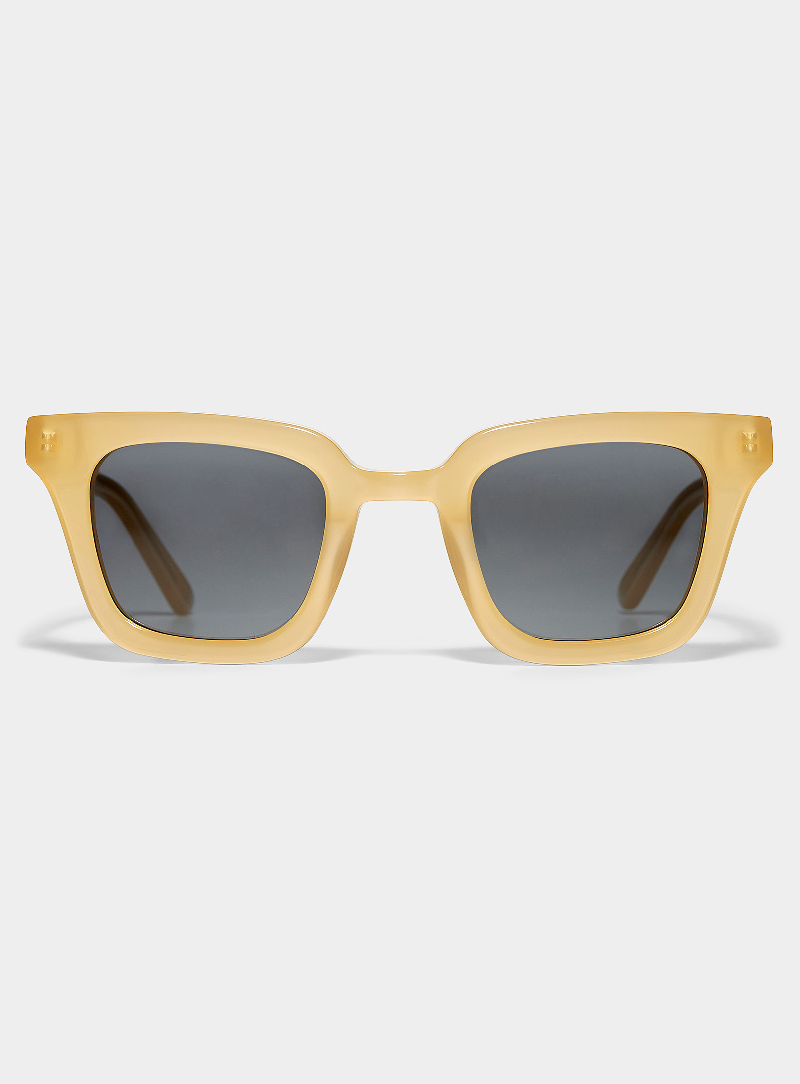 French Kiwis Ysee Square Tortoiseshell Sunglasses In Neutral